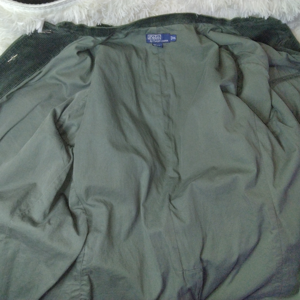 Polo Ralph Lauren Green Corduroy Military Hunting Jacket Coat Size XXL - Picture 10 of 16